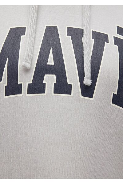 MAVİ SWEATSHIRT KADIN KAPÜŞONLU SWEATSHIRT