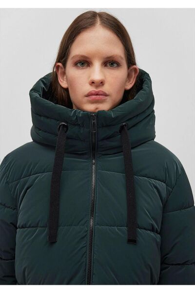 MAVİ KAPÜŞONLU CEKET KADIN CEKET