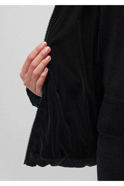 MAVİ KAPÜŞONLU CEKET KADIN CEKET