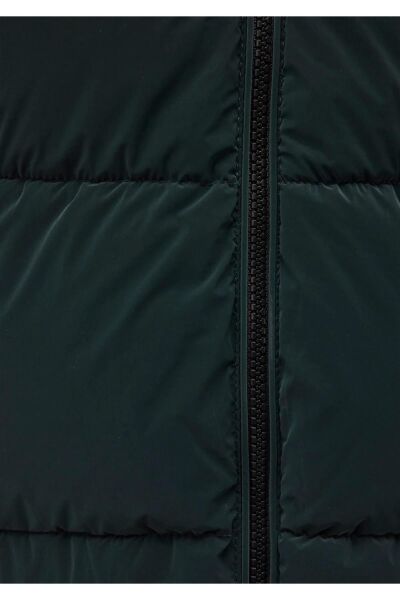 MAVİ KAPÜŞONLU CEKET KADIN CEKET