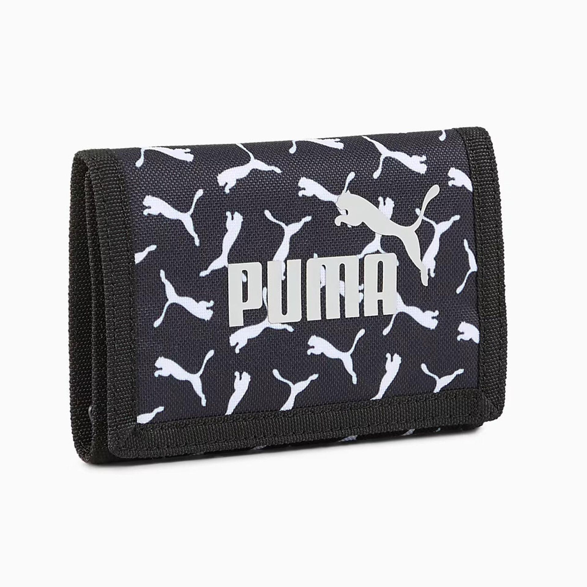 PUMA PHASE AOP WALLET BLACK-PUMA LOGO-AOP UNISEX CÜZDAN