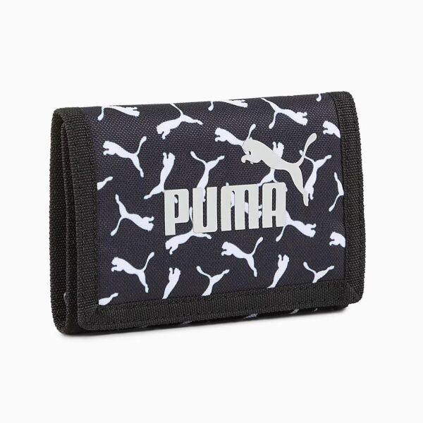 PUMA PHASE AOP Wallet Black- Logo-AOP UNISEX CÜZDAN