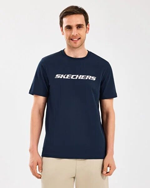 SKECHERS M LIGHTWEIGHT GRAPHIC TEE T-SHIRT UNISEX KISA KOL T-SHIRT