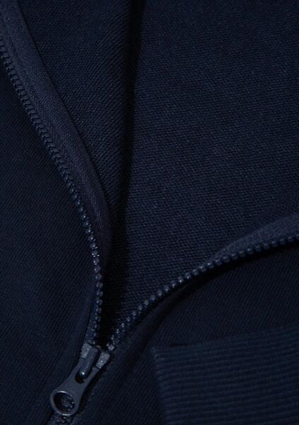 MAVİ MV BASKILI ERKEK KAPÜŞONLU CEKET