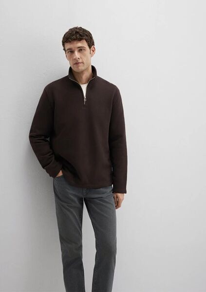 MAVİ HALF ZIP ERKEK SWEATSHIRT