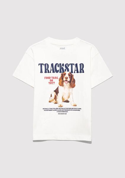 MAVİ TRACKSTAR BASKILI TİŞÖRT KIZ ÇOCUK MODELLİ PENYE