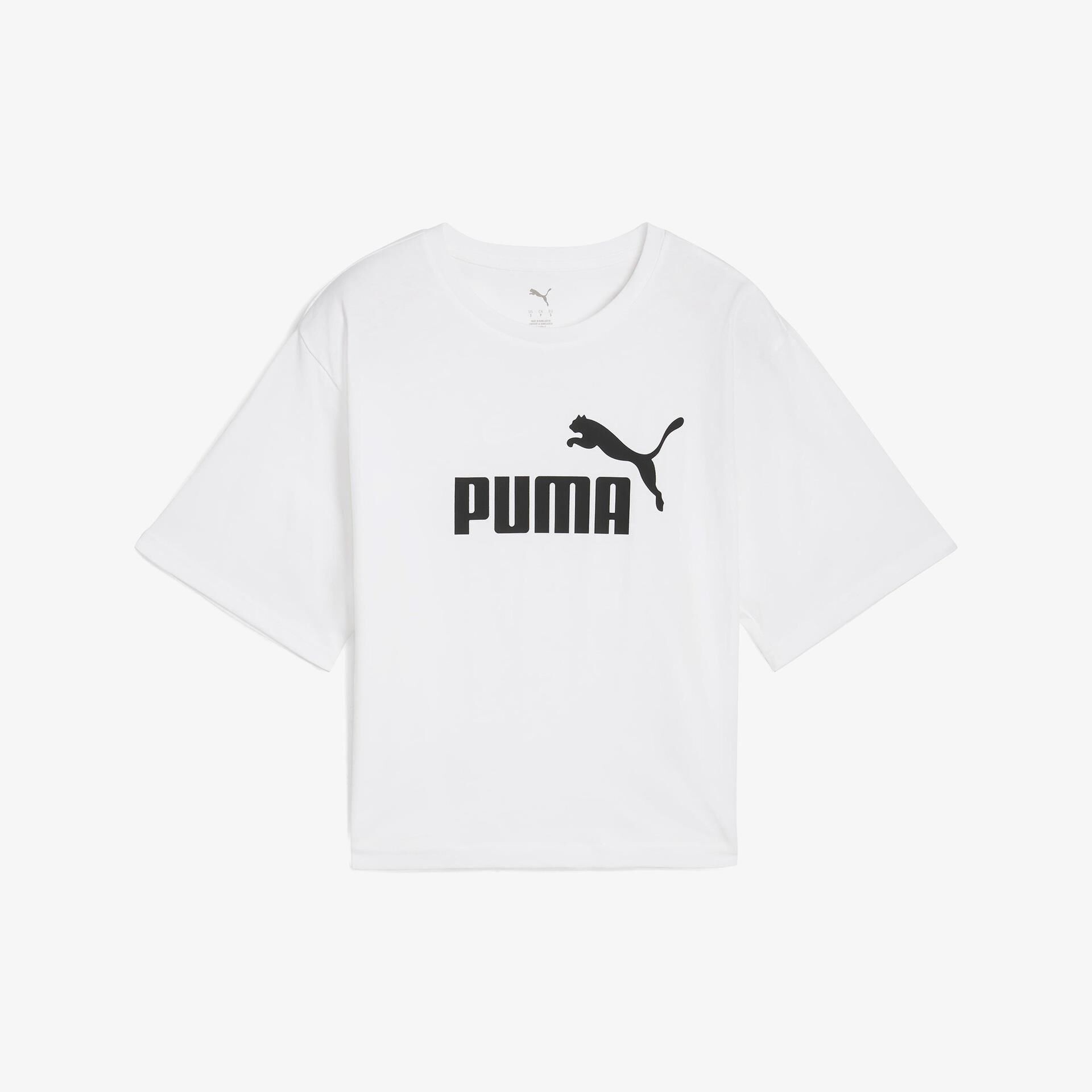 PUMA ESS CROPPED NO. 1 LOGO TEE KADIN KISA KOL T-SHIRT