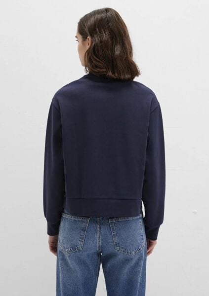 MAVİ YARIM FERMUARLI SWEATSHİRT KADIN FERMUARLI SWEATSHIRT