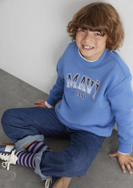 MAVİ MAVI 1991 BASKILI ERKEK ÇOCUK SWEATSHIRT