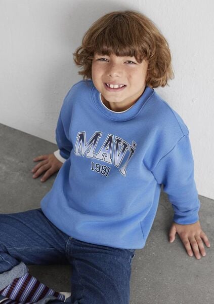 MAVİ MAVI 1991 BASKILI ERKEK ÇOCUK SWEATSHIRT