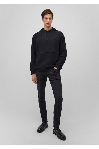 MAVİ ERKEK KAPÜŞONLU SWEATSHIRT