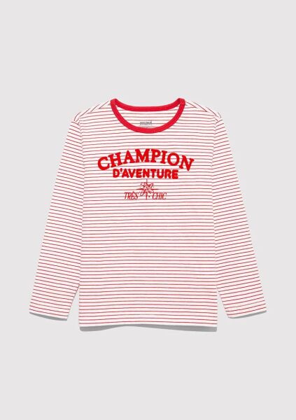 MAVİ CHAMPION D'AVENTURE BASKILI ÇİZGİLİ UK T KIZ ÇOCUK MODELLİ PENYE