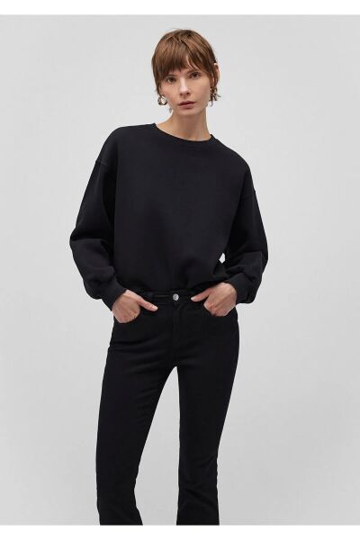 MAVİ BİSİKLET YAKA SWEATSHIRT KADIN SWEATSHIRT