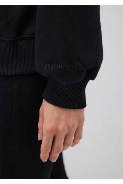 MAVİ BİSİKLET YAKA SWEATSHIRT KADIN SWEATSHIRT