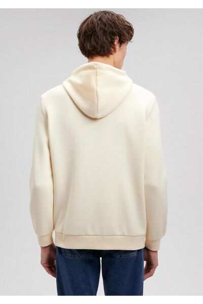 MAVİ BASKILI ERKEK KAPÜŞONLU SWEATSHIRT