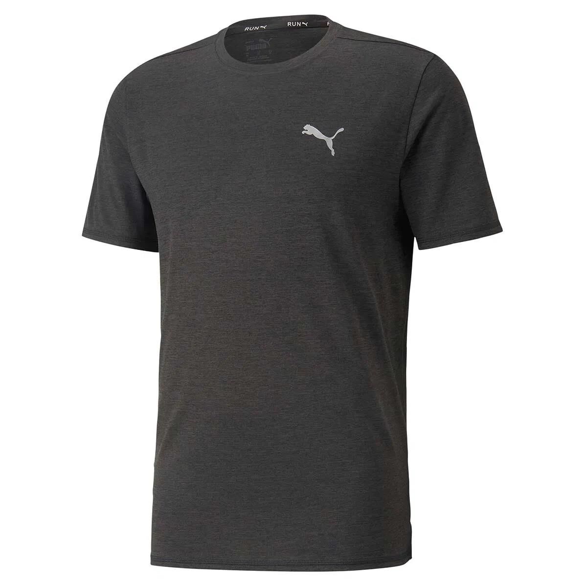 PUMA RUN FAVORITE HEATHER TEE M ERKEK KISA KOL T-SHIRT