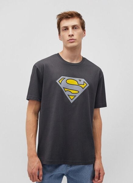 MAVİ SUPERMAN TİŞÖRT ERKEK PROJE, LİSANS T-SHIRT