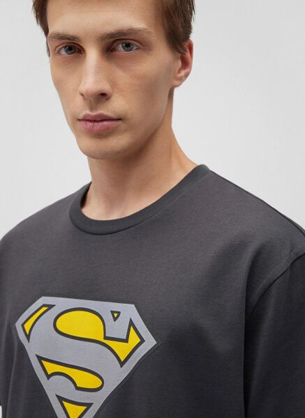 MAVİ SUPERMAN TİŞÖRT ERKEK PROJE, LİSANS T-SHIRT