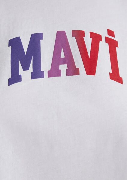 MAVI BASKILI TİŞÖRT
