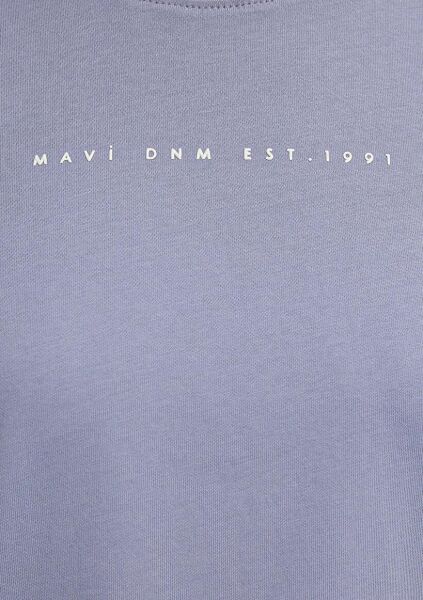 MAVİ BASKILI KADIN TİŞÖRT