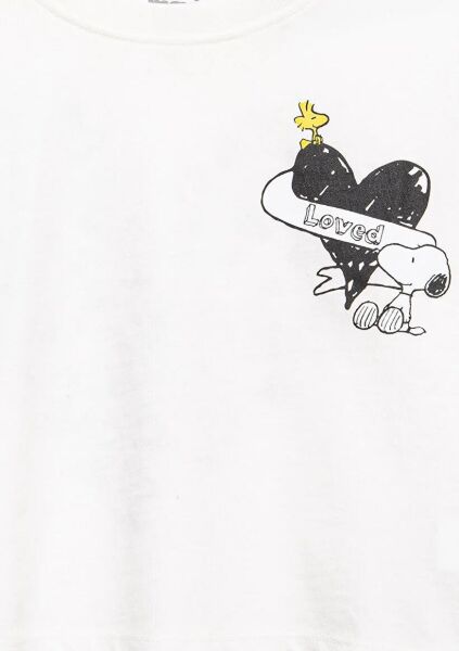 MAVİ PEANUTS BASKILI TİŞÖRT KIZ ÇOCUK PROJE, LİSANS T-SHIRT