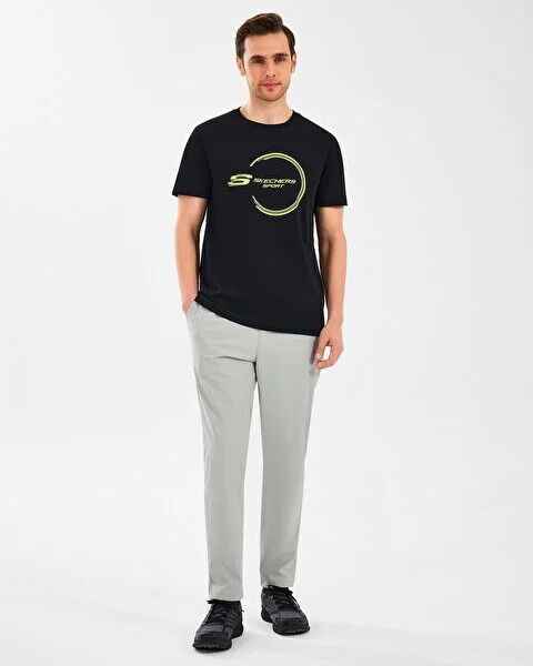 SKECHERS M LIGHTWEIGHT GRAPHIC TEE T-SHIRT UNISEX KISA KOL T-SHIRT
