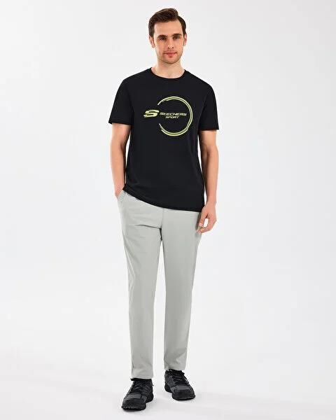 SKECHERS M LIGHTWEIGHT GRAPHIC TEE T-SHIRT UNISEX KISA KOL T-SHIRT