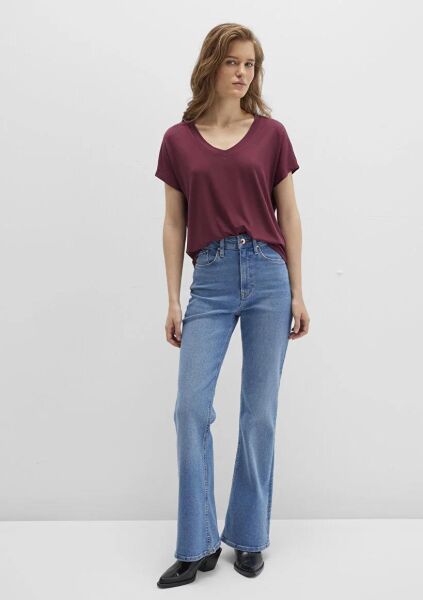 MAVİ BASIC V YAKA PENYE KADIN BASIC, SEMI BASIC