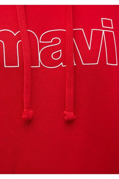 MAVİ LOGO KAPÜŞONLU SWEATSHIRT ERKEK LOGO T-SHIRT