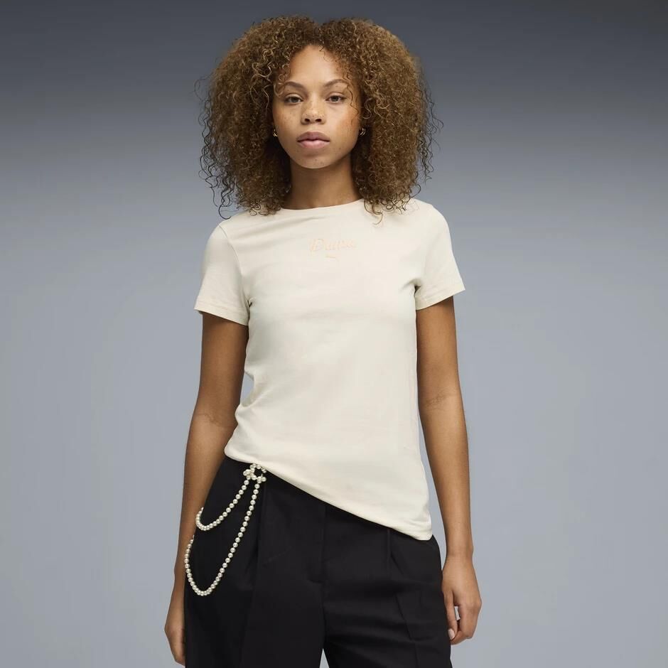 PUMA ESS SCRIPT TEE KADIN KISA KOL T-SHIRT