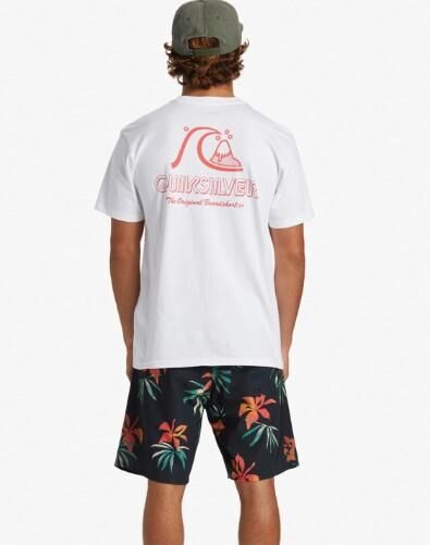 QUIKSILVER THE ORIGINAL BOARDSHORT MOR ERKEK KISA KOL T-SHIRT