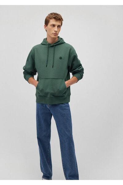 MAVİ KAPÜŞONLU SWEATSHIRT ERKEK KAPÜŞONLU SWEATSHIRT