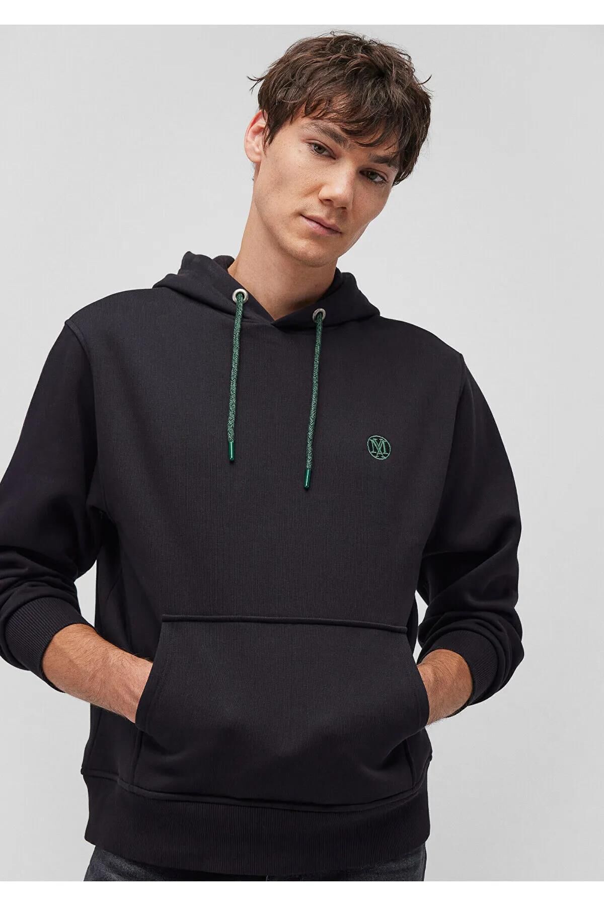 MAVİ KAPÜŞONLU SWEATSHIRT ERKEK HOODIE