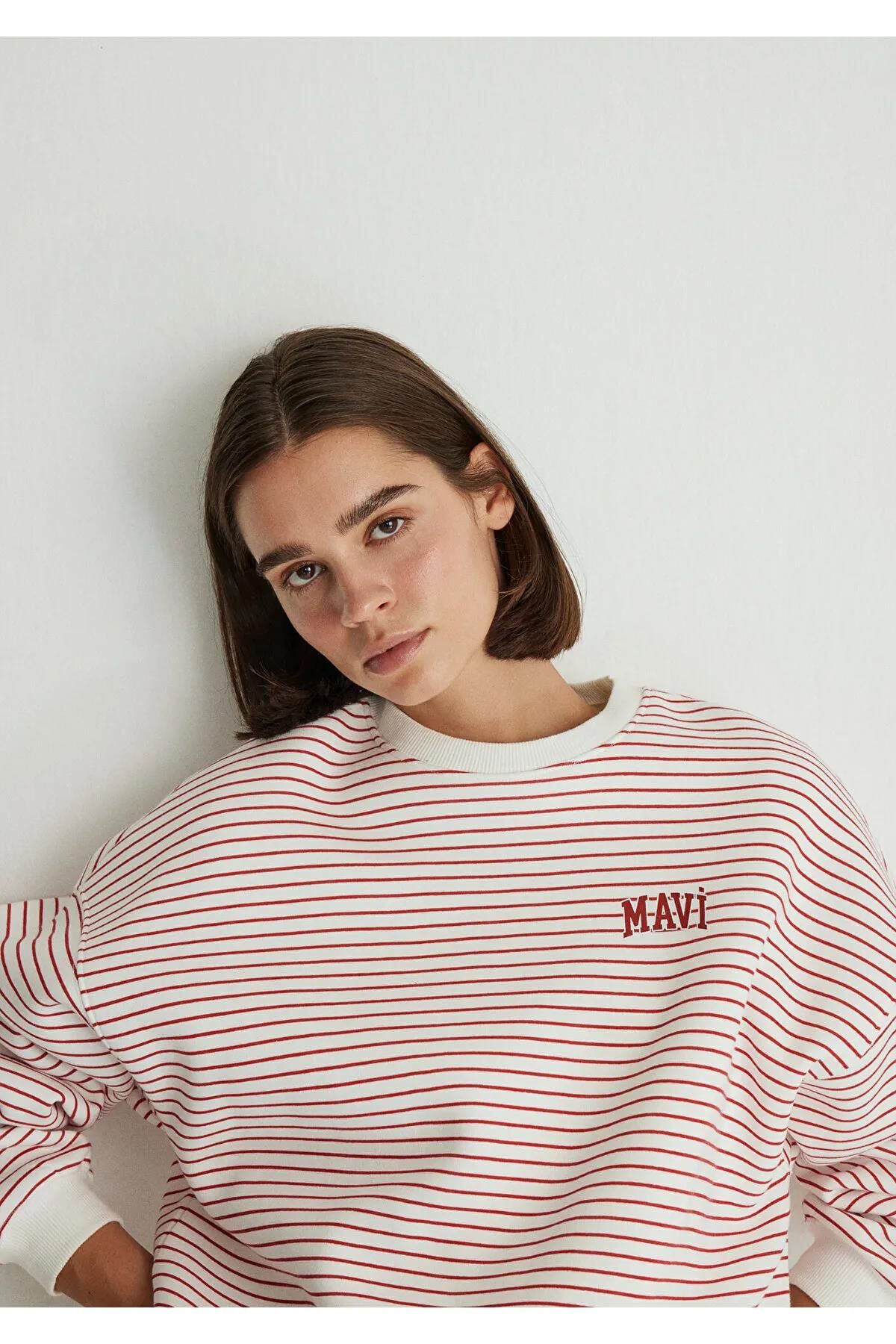 MAVİ MAVİ BASKILI SWEATSHIRT KADIN SWEATSHIRT