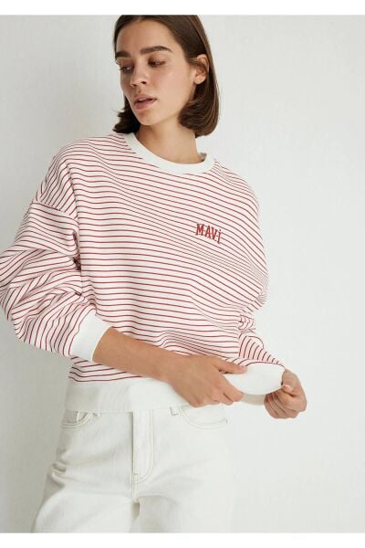 MAVİ MAVİ BASKILI SWEATSHIRT KADIN SWEATSHIRT