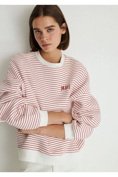 MAVİ MAVİ BASKILI SWEATSHIRT KADIN SWEATSHIRT