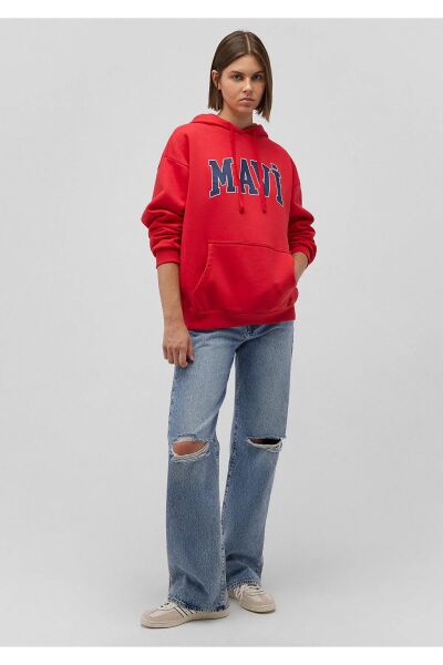 MAVİ SWEATSHIRT KADIN HOODIE