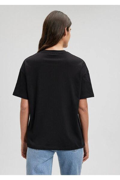 MAVİ KISA KOLLU PENYE KADIN KISA KOL T-SHIRT