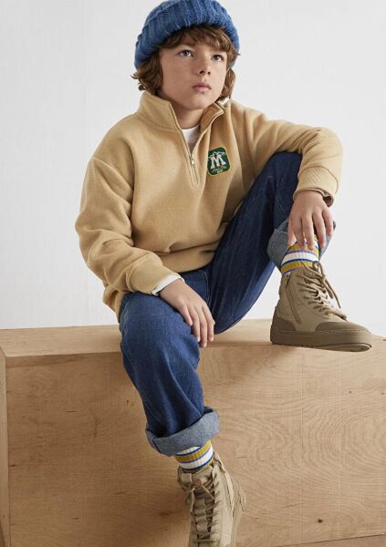 M ARMALI YARI FERMUARLI POLAR SWEATSHIRT