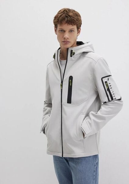 MAVİ KAPÜŞONLU CEKET ERKEK CEKET