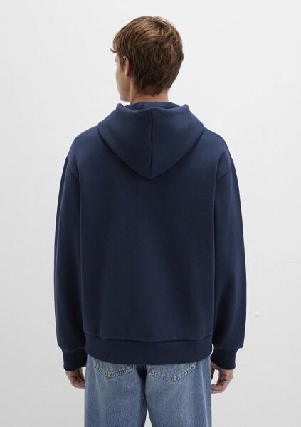 MAVİ ERKEK FERMUARLI HOODIE