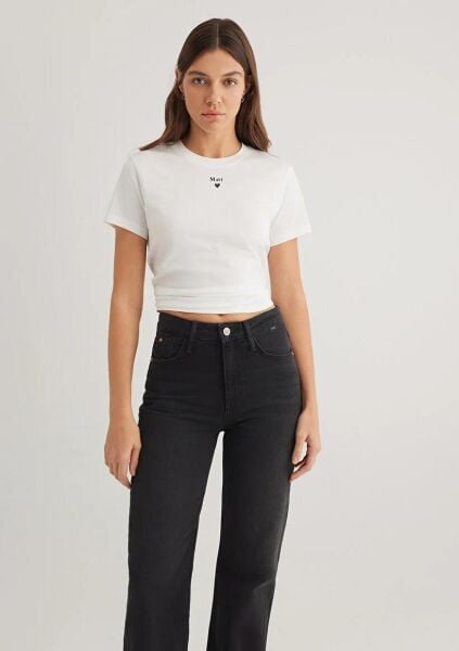 MAVİ MAVI BASKILI TİŞÖRT KADIN LOGO T-SHIRT