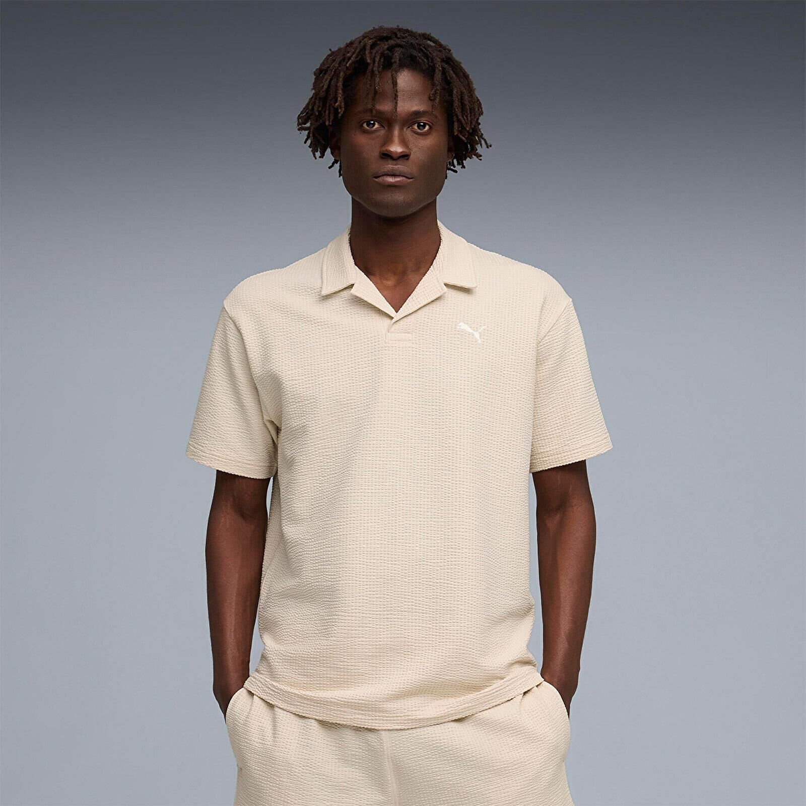 PUMA ESS ELEVATED MATERİAL POLO ERKEK POLO  T-SHIRT