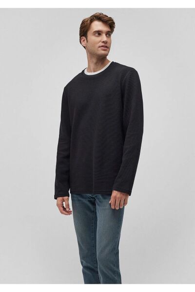 MAVİ UZUN KOL PENYE ERKEK UZUN KOL T-SHIRT