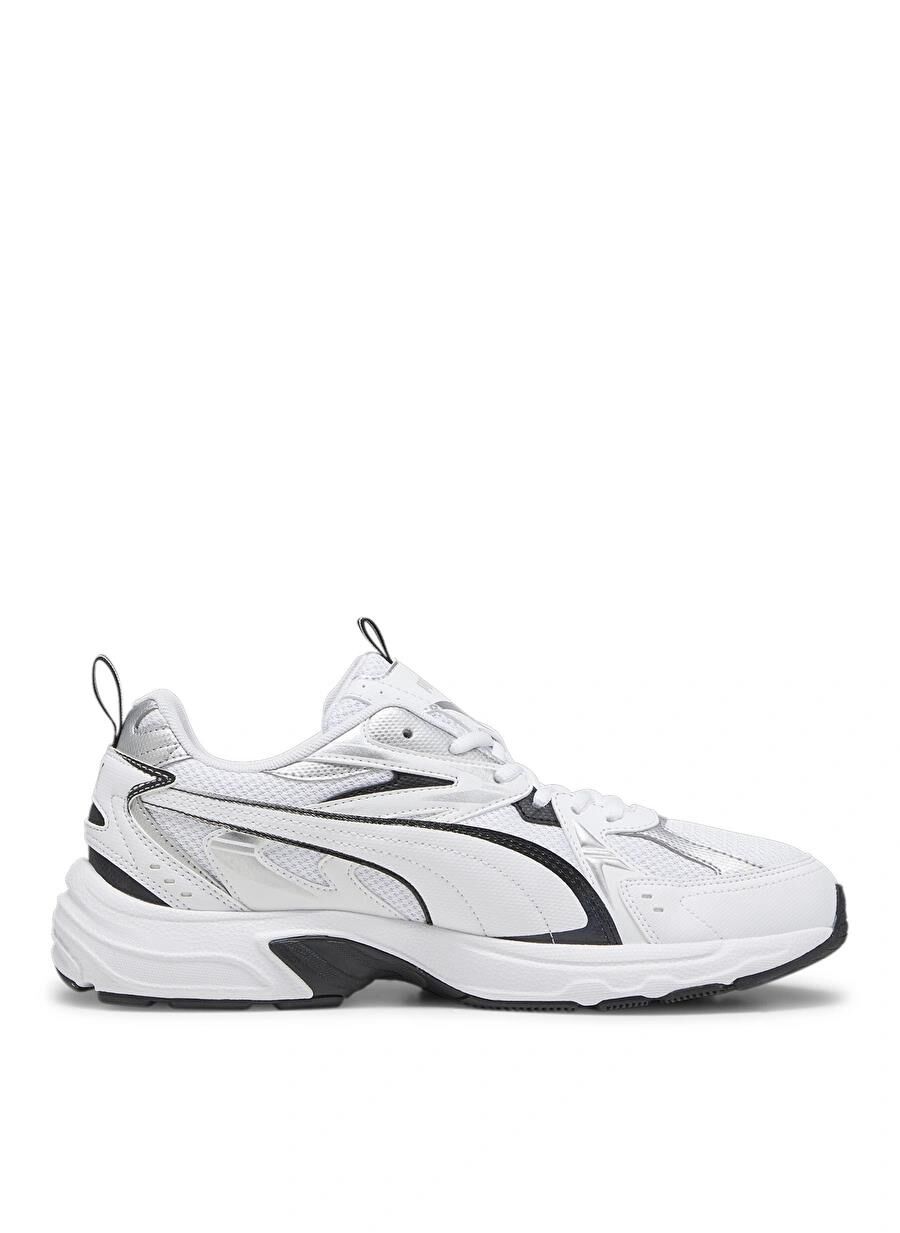 PUMA MİLENİO TECH PUMA WHİTE-PUMA BLACK-PUMA SİLVER UNISEX SNEAKER