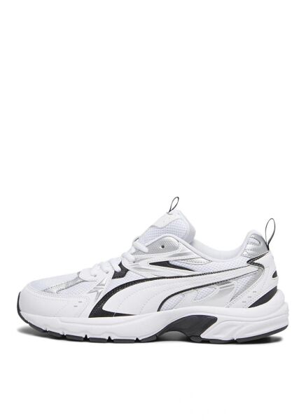 PUMA MİLENİO TECH PUMA WHİTE-PUMA BLACK-PUMA SİLVER UNISEX SNEAKER