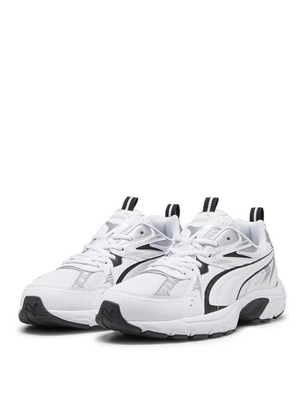PUMA MİLENİO TECH PUMA WHİTE-PUMA BLACK-PUMA SİLVER UNISEX SNEAKER