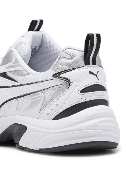 PUMA MİLENİO TECH PUMA WHİTE-PUMA BLACK-PUMA SİLVER UNISEX SNEAKER
