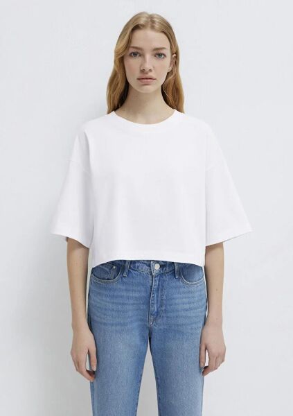 MAVİ CROP BASİC KADIN BASIC, SEMI BASIC