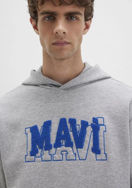 MAVİ ERKEK KAPÜŞONLU SWEATSHIRT